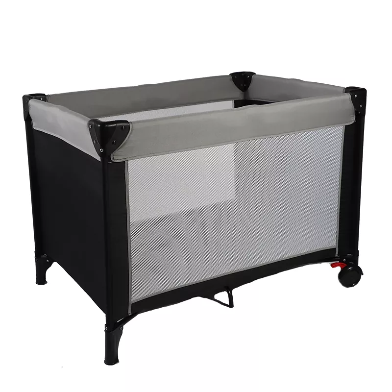 Lit de bébé pliable et sans installation en une seule touche